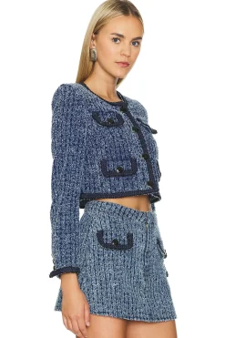 Textured Denim Jacket