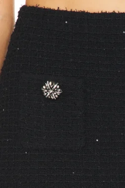 Textured Knit Mini Skirt