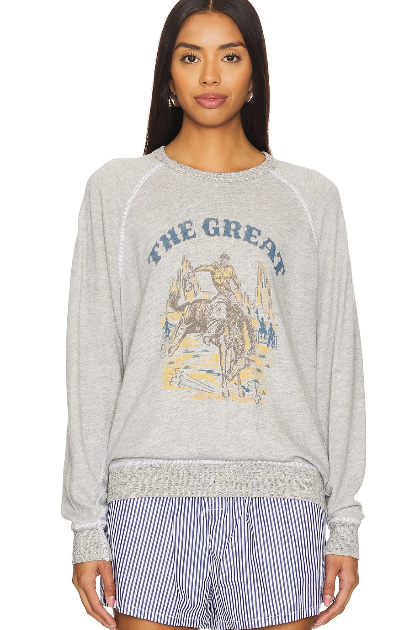 The College Sweatshirt With Rodeo Graphic