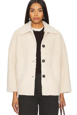 The Cropped Plush Sherpa Car Coat
