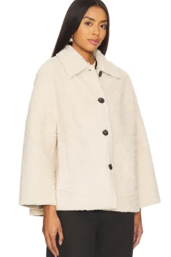 The Cropped Plush Sherpa Car Coat
