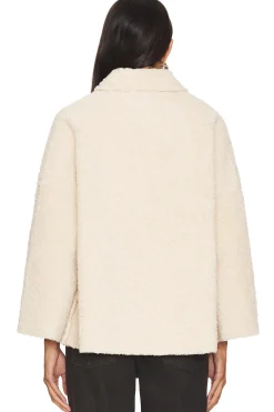 The Cropped Plush Sherpa Car Coat