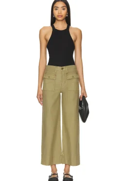 The 70s Patch Pocket Crop Straight