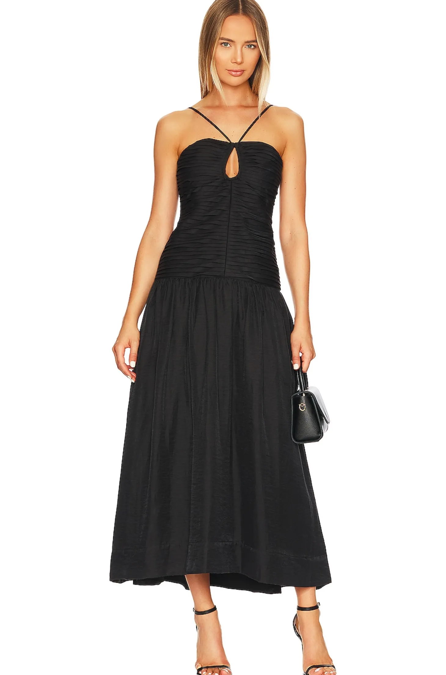 Thea Keyhole Midi Dress