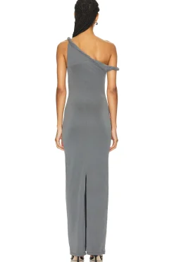 Twist Shoulder Maxi Dress