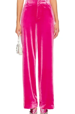 Velvet Wide Leg Trouser