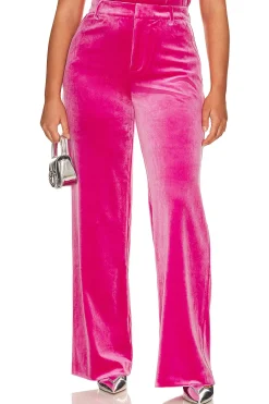 Velvet Wide Leg Trouser