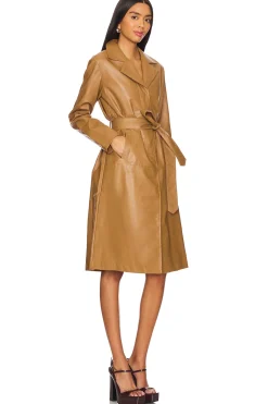 Viktoria Faux Leather Coat