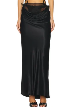 Vine Flowers Long Skirt