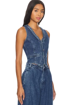 Vintage Wash Isla Denim Waistcoat