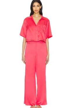 Washable Silk High Rise Pant Set