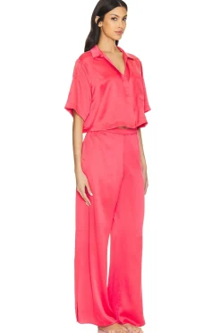 Washable Silk High Rise Pant Set