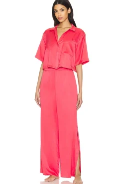 Washable Silk High Rise Pant Set