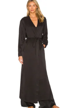 Washable Silk Long Robe