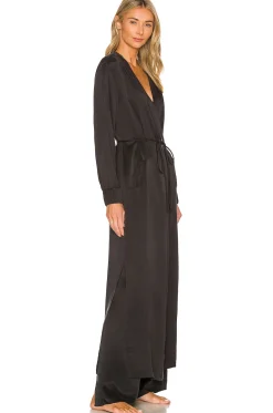 Washable Silk Long Robe