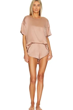 Washable Silk Tee Set