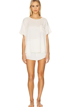 Washable Silk Tee Set