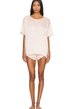 Washable Silk Tee Set