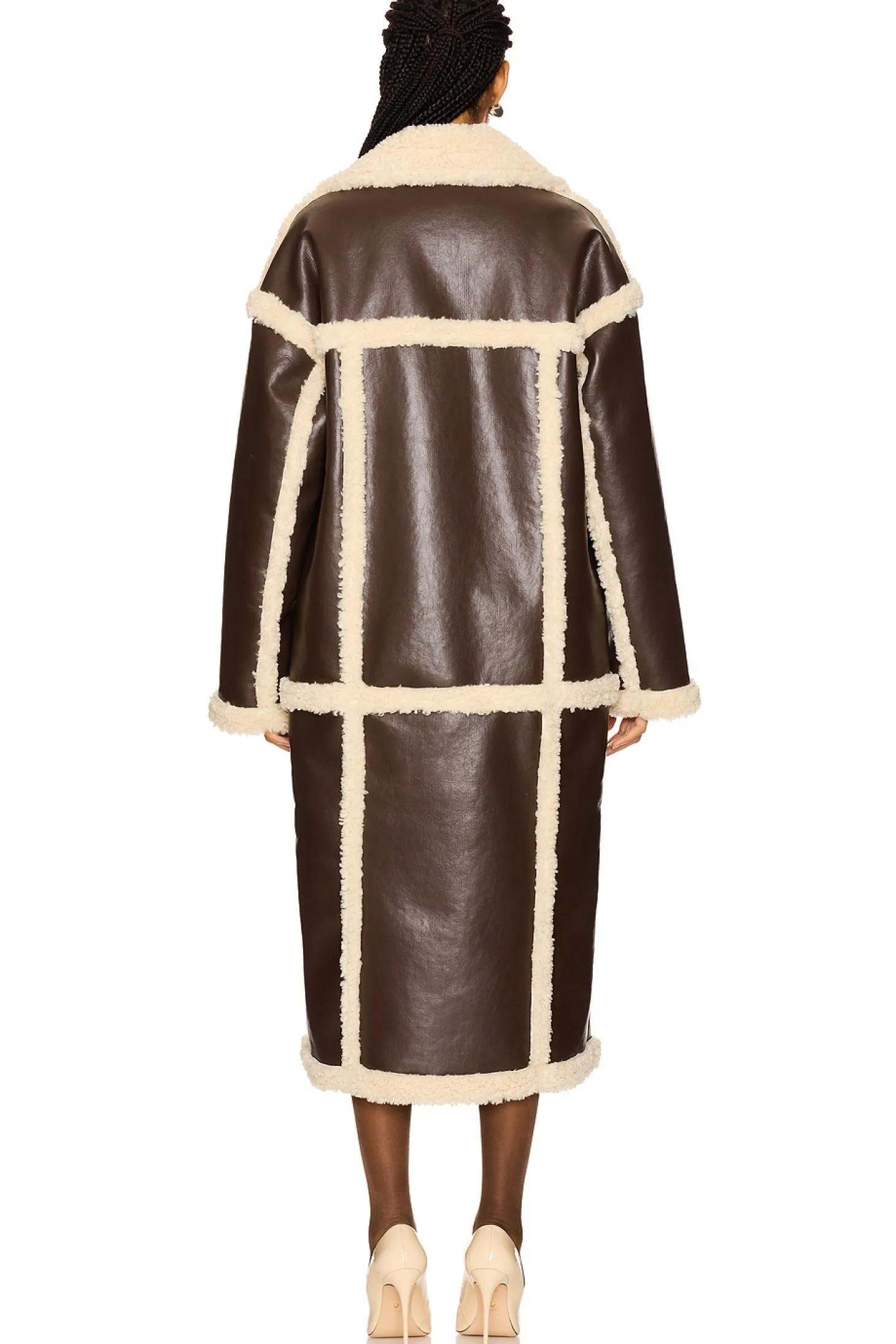 Wayne Faux Shearling Coat