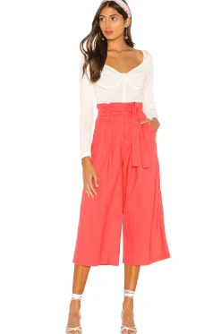 Wide Leg Paperbag Pant