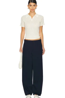 Wide Leg Pleated Trouser