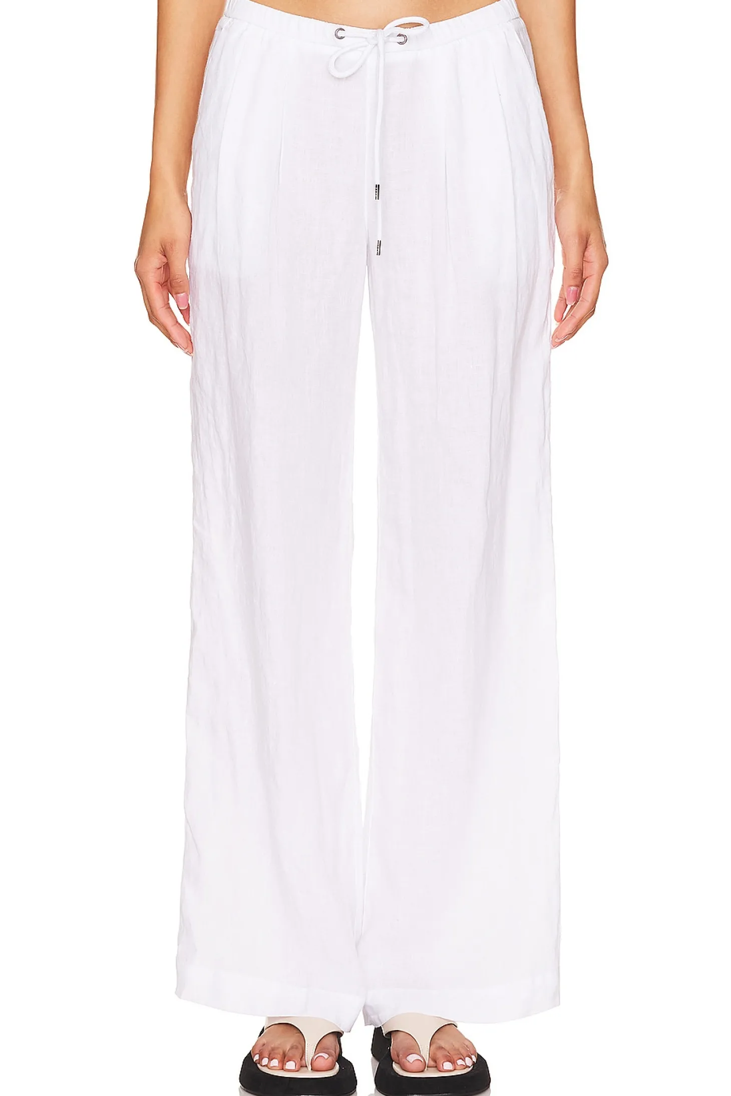 Wide Leg Relaxed Linen Pant