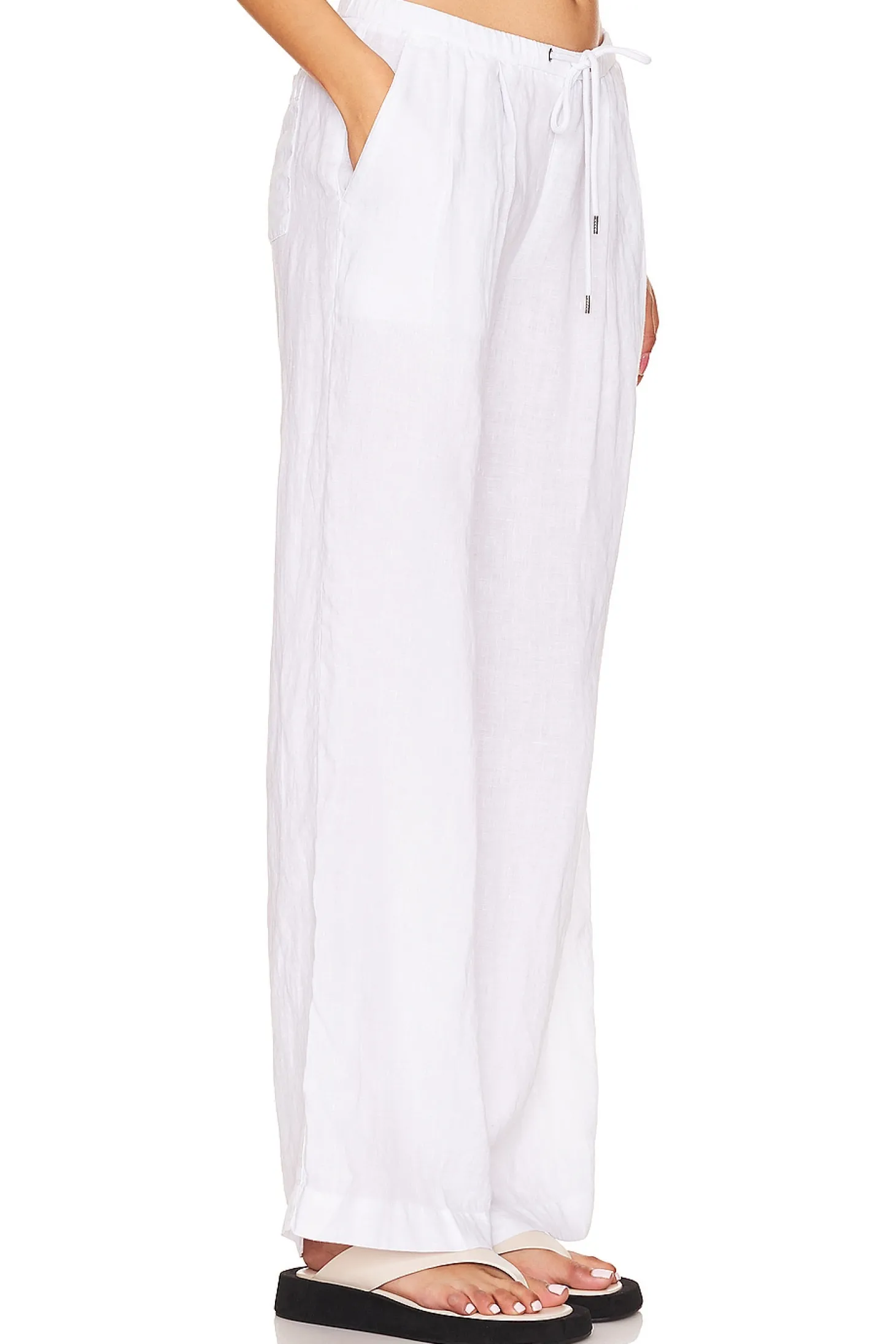 Wide Leg Relaxed Linen Pant