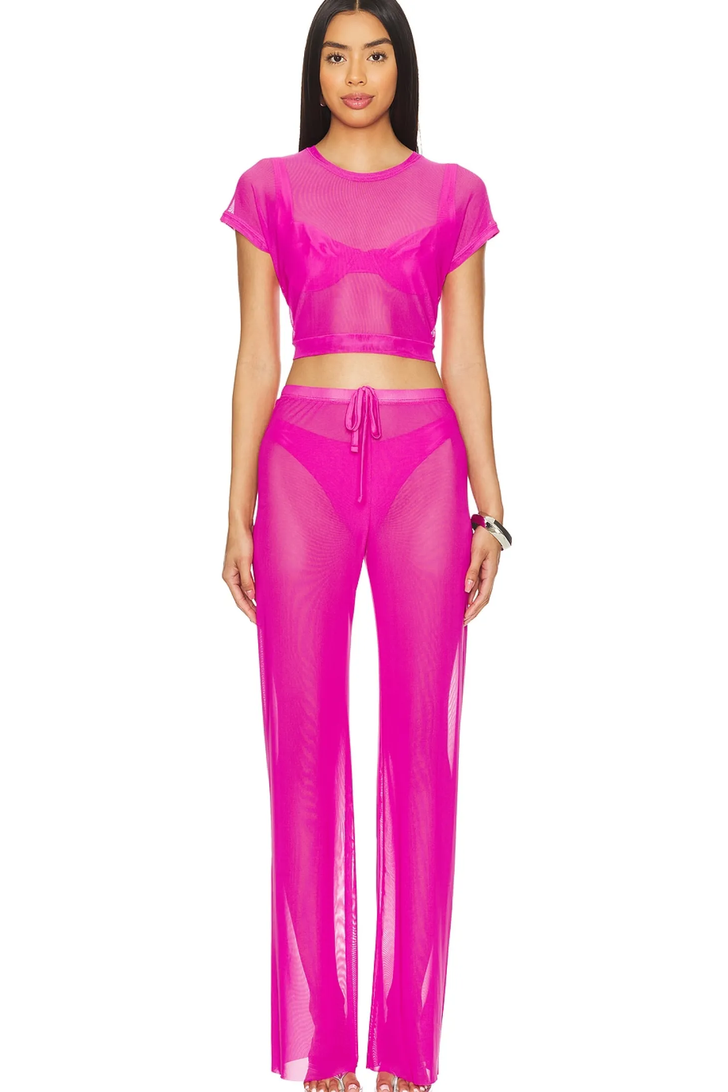 Wide Mesh Pants