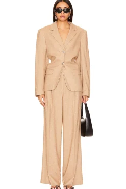 Wide Pant With Eyelet Belt