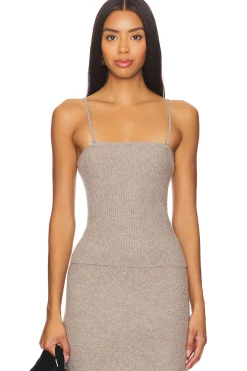 Wool Cashmere Ribbed Convertible Cami