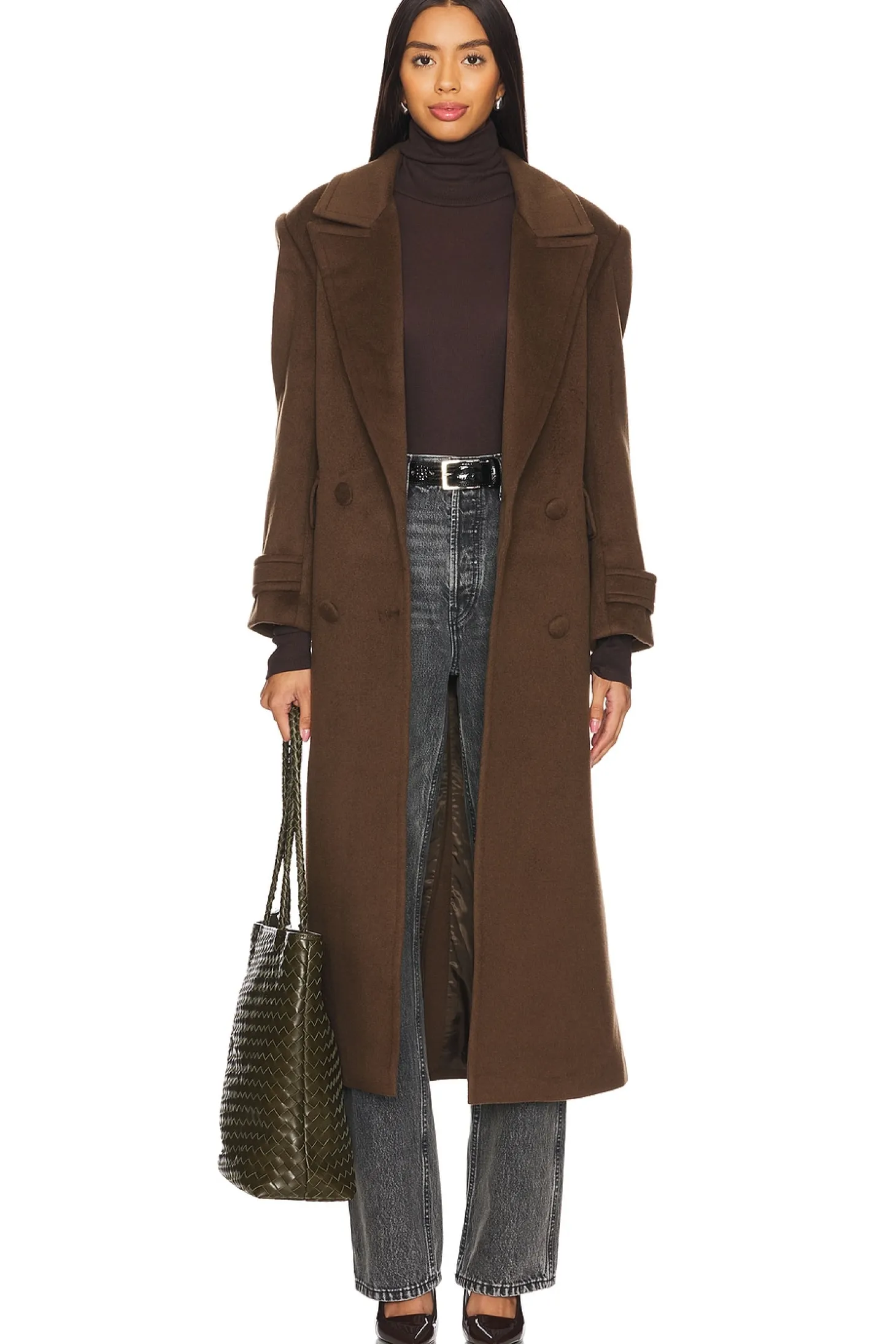 Wool Structured Belted Coat