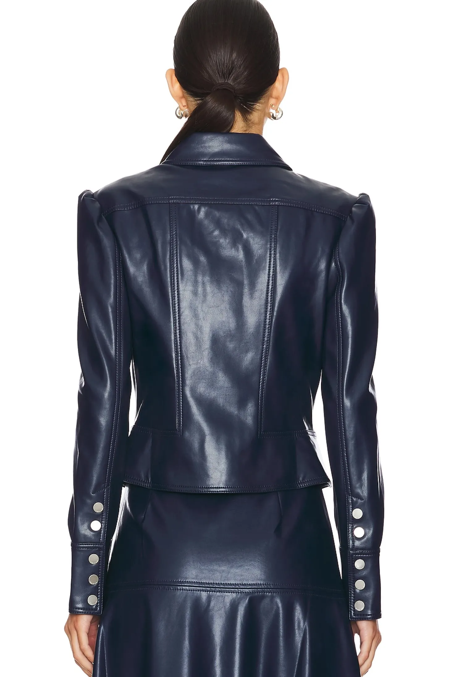 Wyatt Vegan Leather Zip Up Jacket