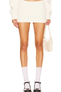 X DANIELLE GUIZIO Rib Knit Mini Skirt