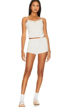 X Frankies Bikinis Laila Pointelle Short