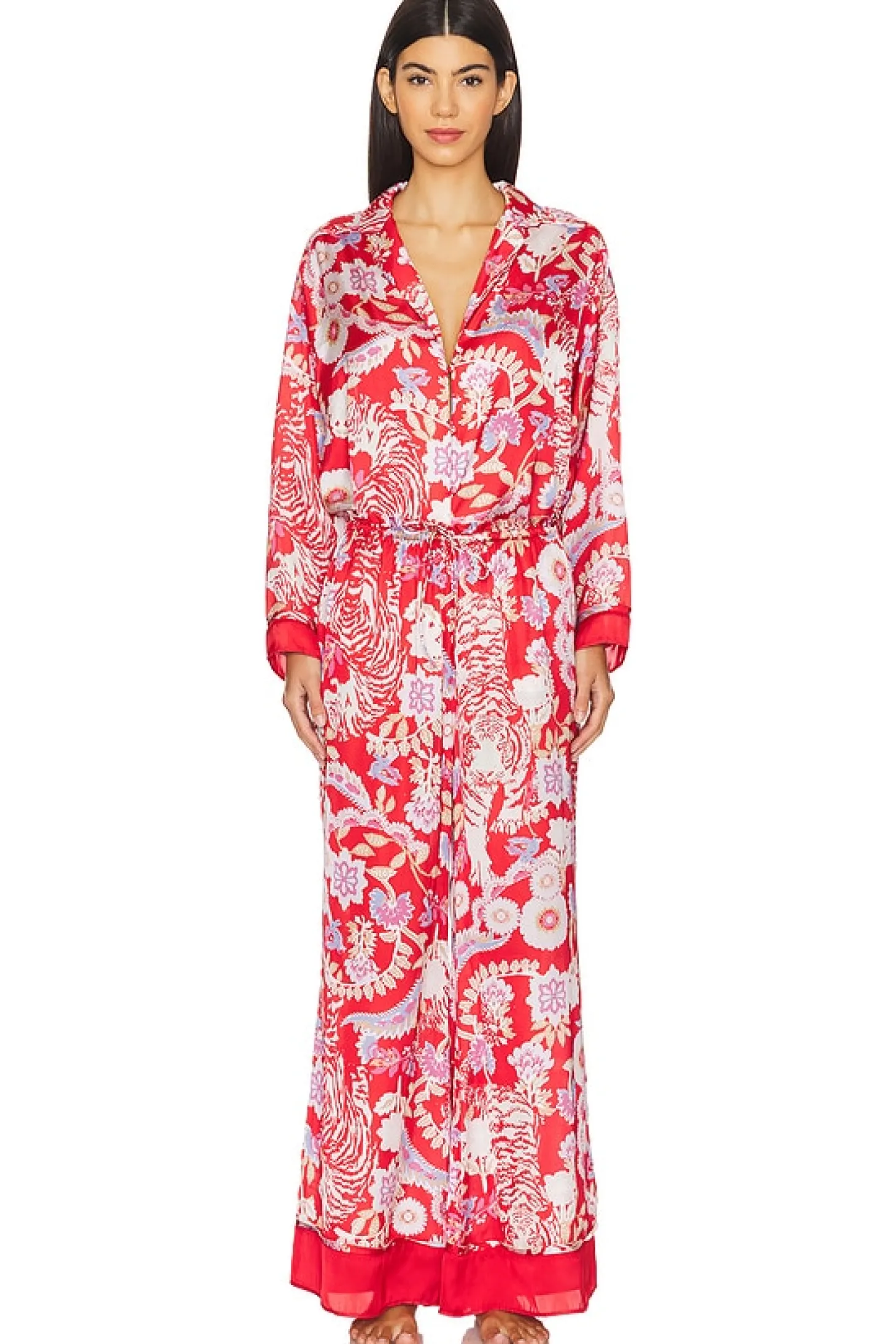 x Intimately FP Dreamy Days Pajama Set In Vintage Combo