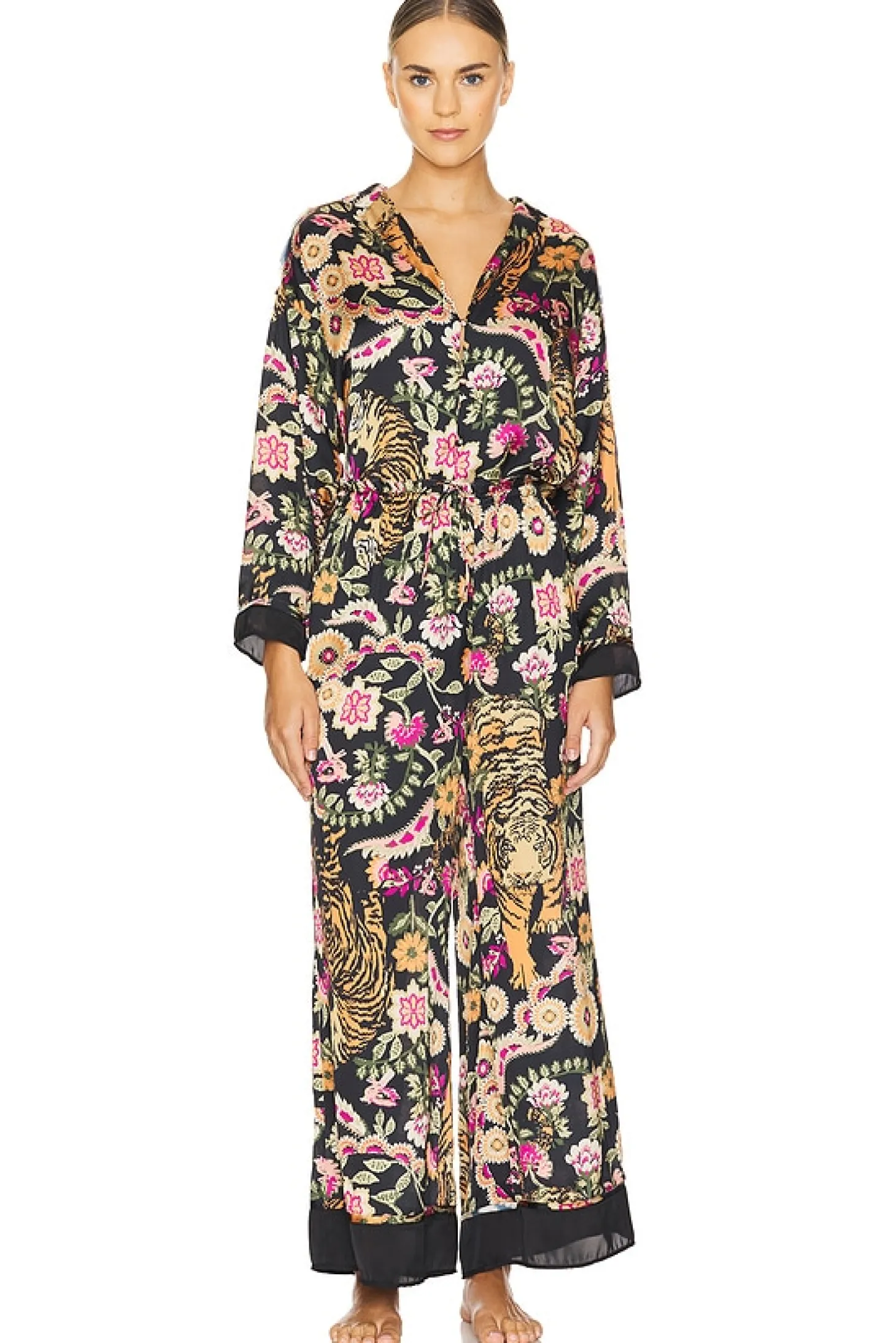 x Intimately FP Dreamy Days Pajama Set In Vintage Combo