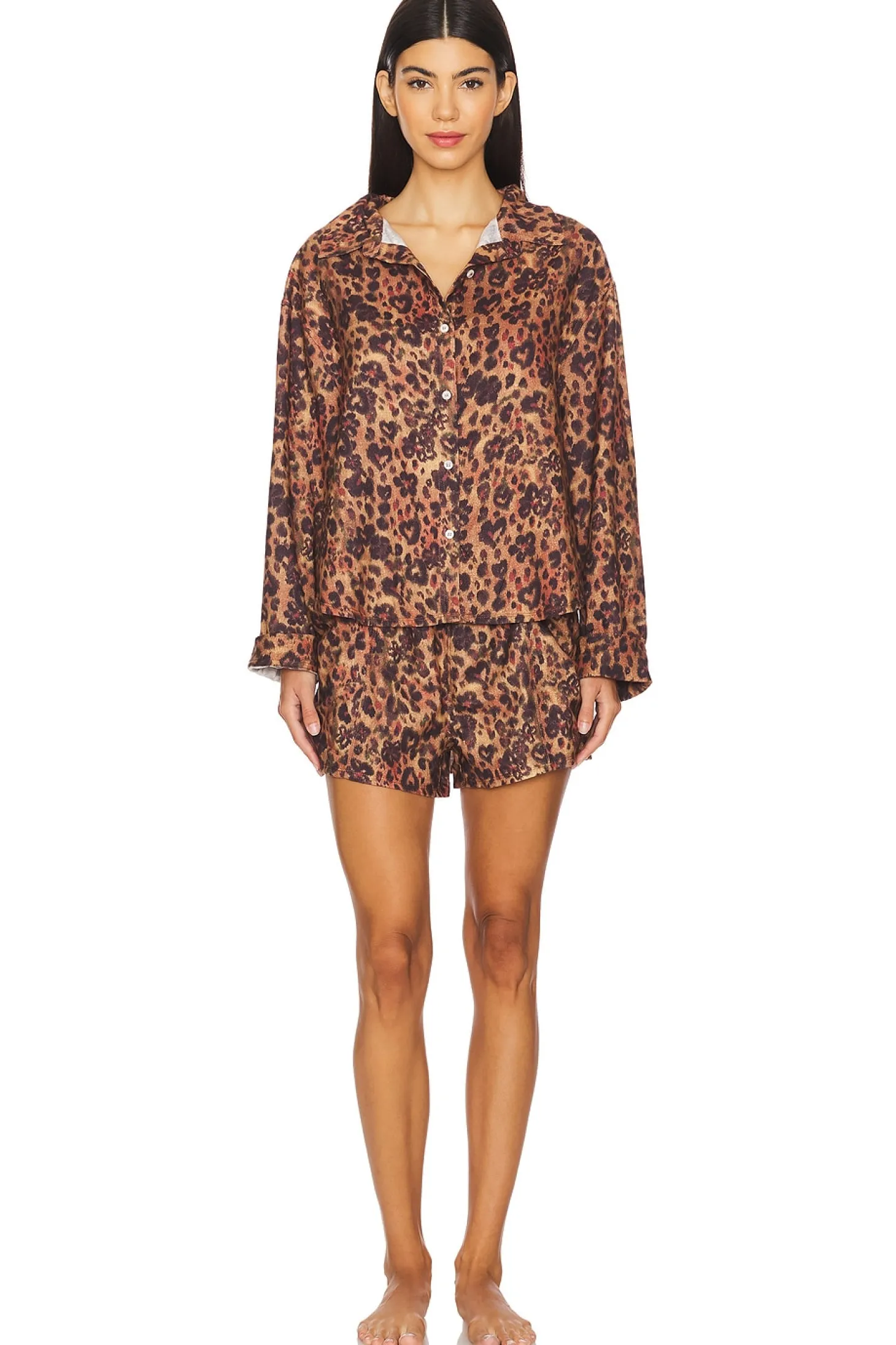 x Intimately FP Early Morning Sleep Set In Natural Combo