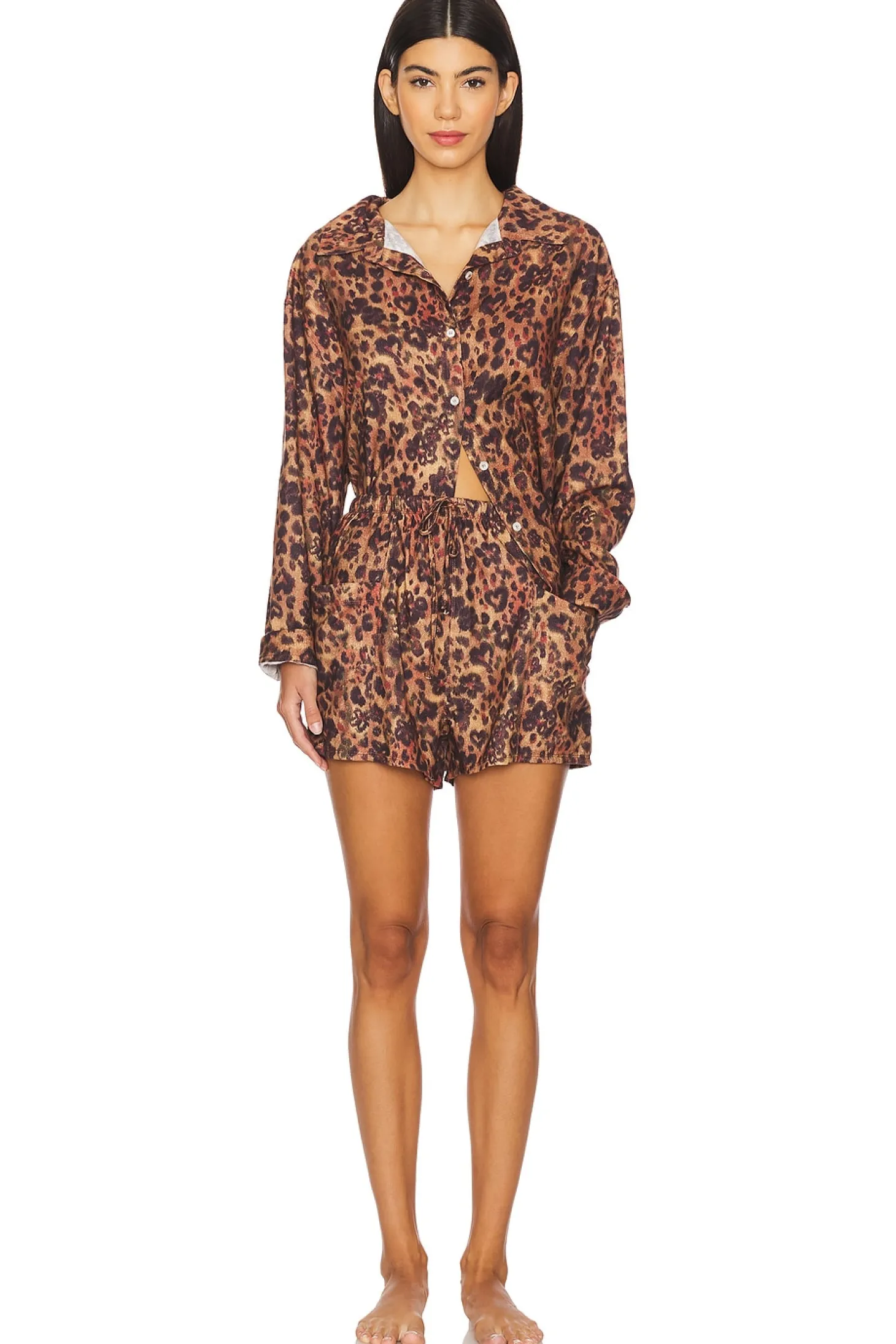 x Intimately FP Early Morning Sleep Set In Natural Combo