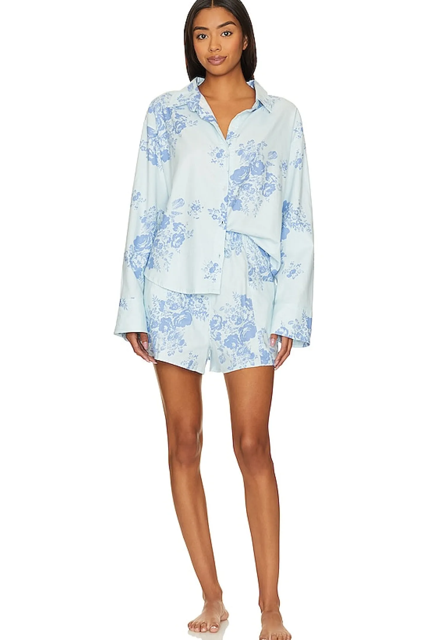 x Intimately FP Early Morning Sleep Set In Natural Combo