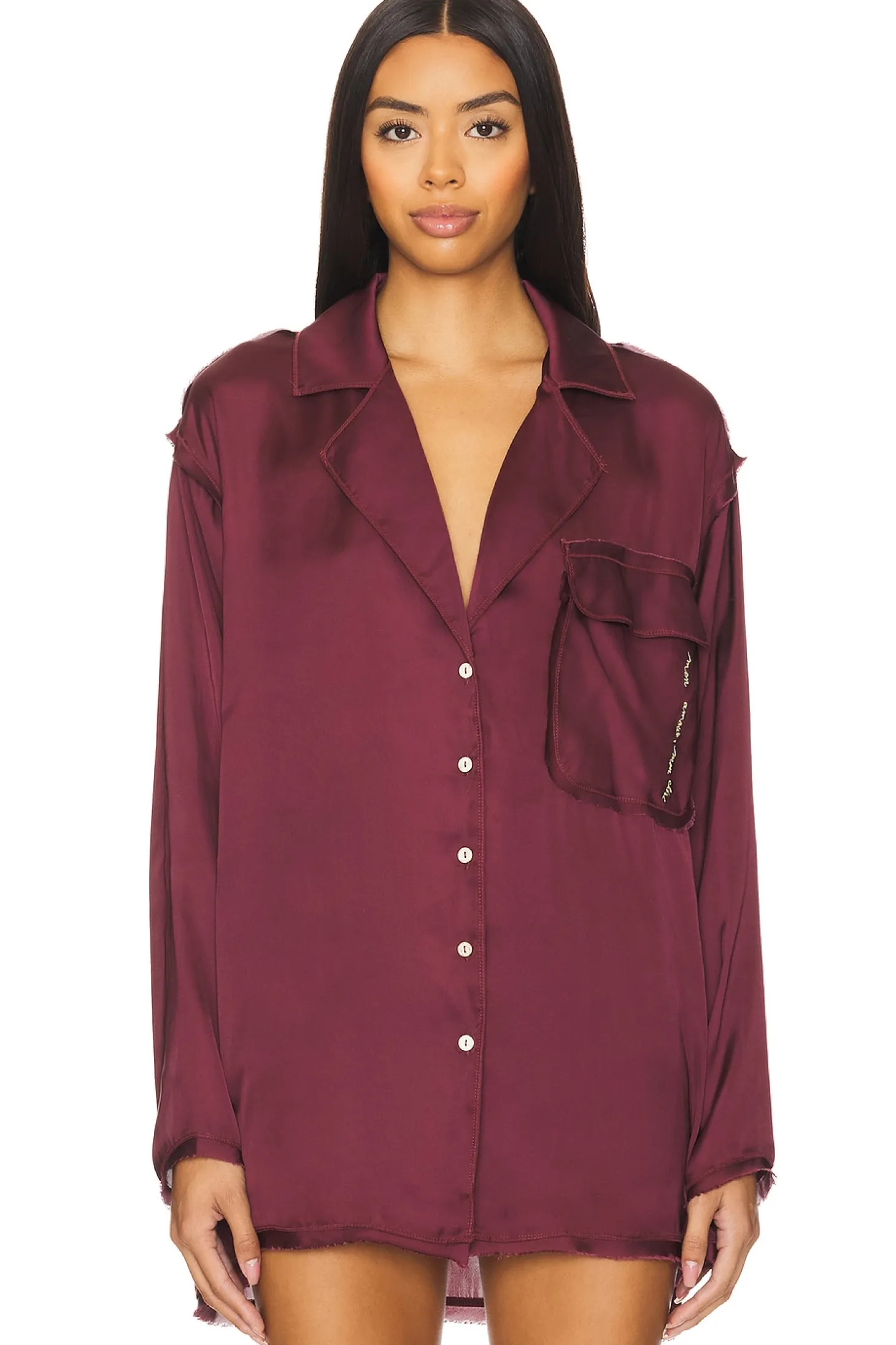 x Intimately FP Like Honey Pj Shirt In Acai