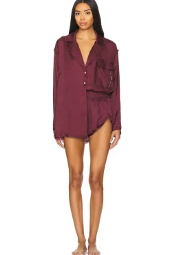 x Intimately FP Like Honey Pj Shirt In Acai