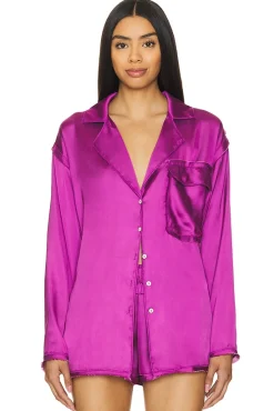 x Intimately FP Like Honey Pj Shirt In Acai