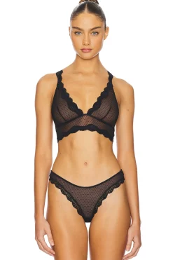 x Intimately FP Mid Week Longline Bra In Black