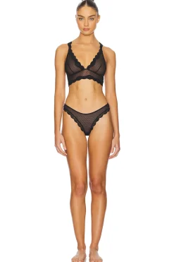 x Intimately FP Mid Week Longline Bra In Black