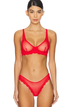 x Intimately FP Mid Week Underwire Bra In Fiery Red