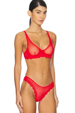 x Intimately FP Mid Week Underwire Bra In Fiery Red