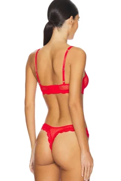x Intimately FP Mid Week Underwire Bra In Fiery Red