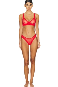 x Intimately FP Mid Week Underwire Bra In Fiery Red