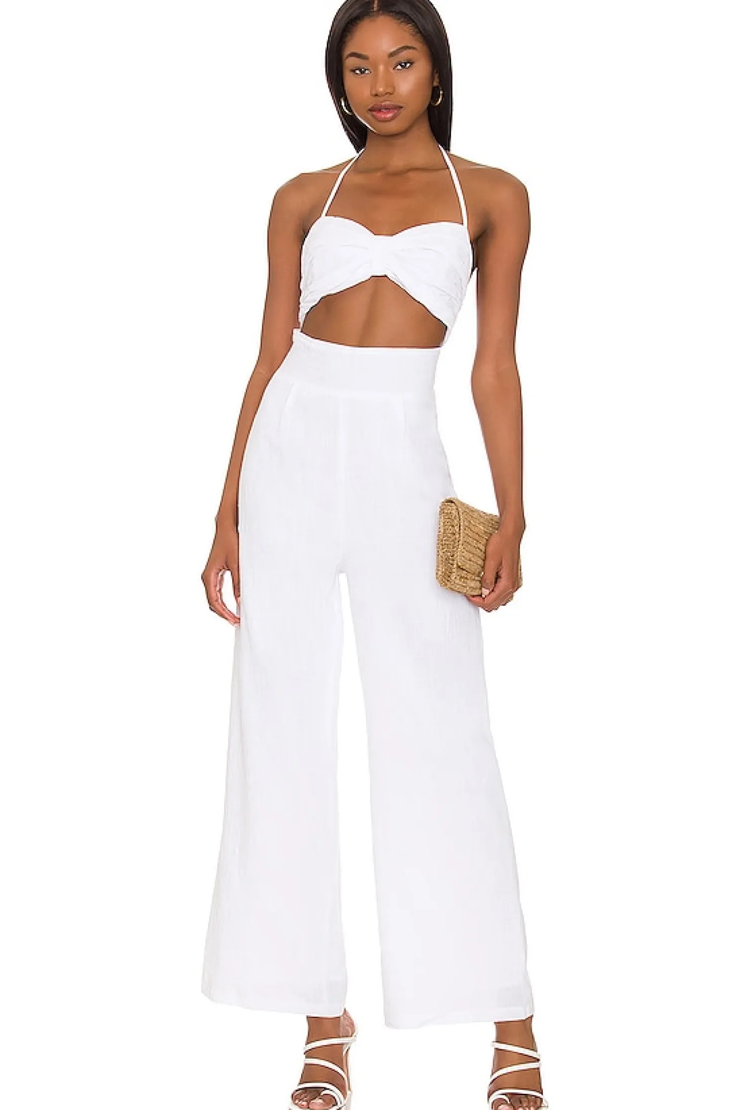 x REVOLVE Boat Linen Jumpsuit