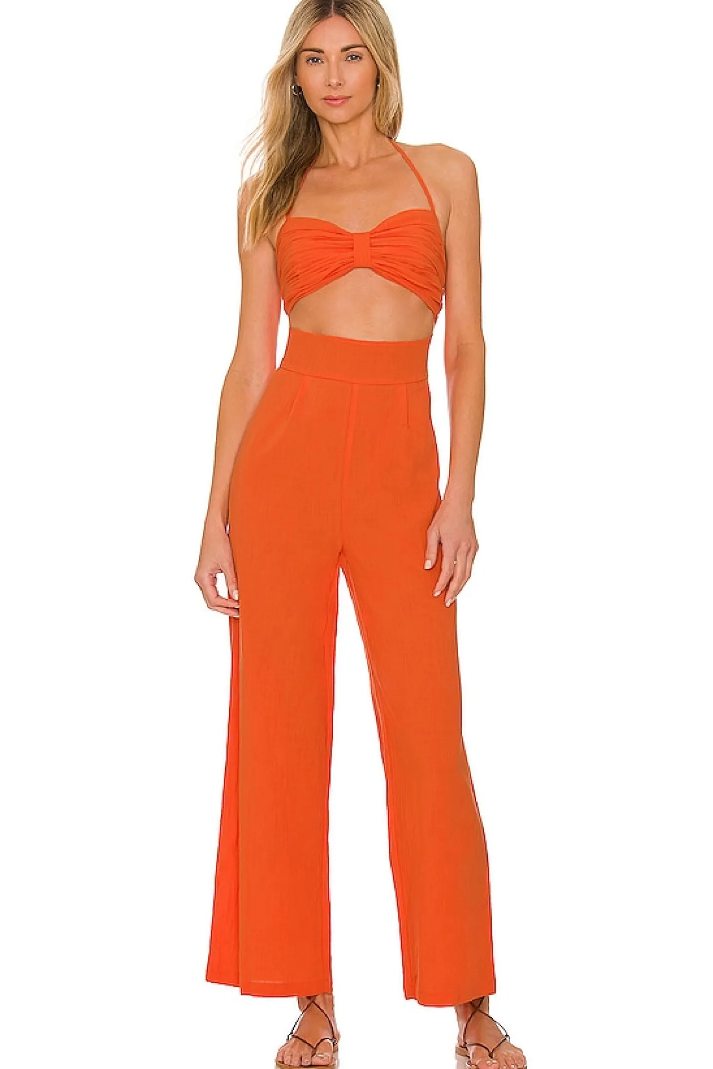x REVOLVE Boat Linen Jumpsuit